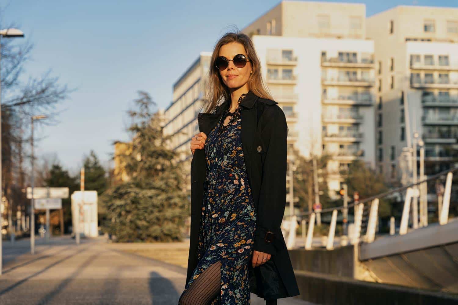 porter une robe longue en automne